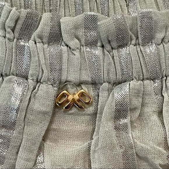 PQ Swim Golden Hour Briar Maxi Dress Swim Cover Strapless Block Tiers Pleated - Picture 7 of 15